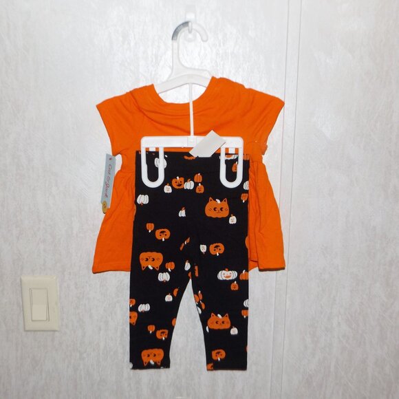 2 Pc Cat & Jack Toddler 18 Month Autumn Halloween Outfit New With Tags - Picture 2 of 2